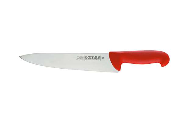 Image de COUTEAU DE CUISINE ROUGE LONG.200MM