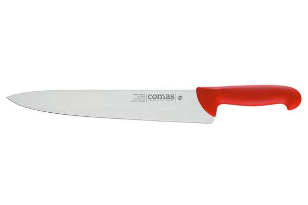Image de COUTEAU DE CUISINE ROUGE LONG.250MM