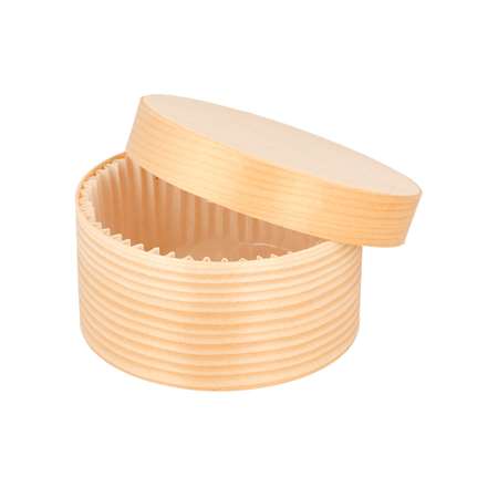 MINI-BOITE CYLINDRIQUE + COUV BOIS (H.40MM DIAM.80MM) X200