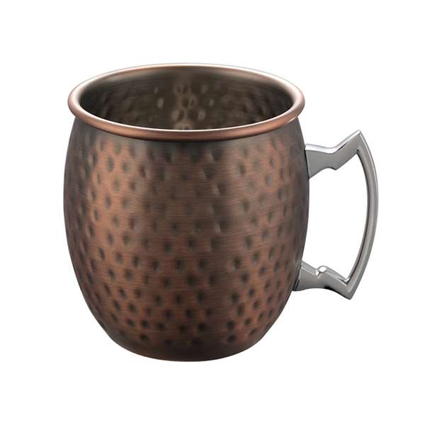 Image de GOBELETS EN CUIVRE MARTELE MAT MOSCOW 50 CL X2