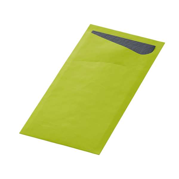 Image de SACCHETTO KIWI SERVIETTE OUATE NOIRE 2P 33X33CM X500