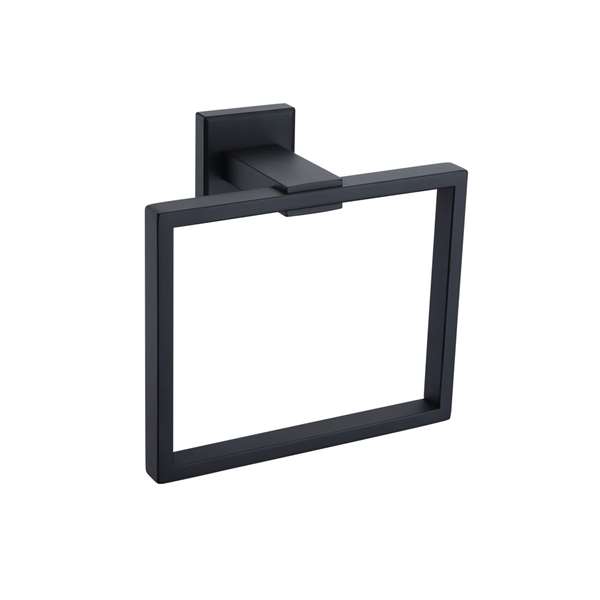 Image de ANNEAU PORTE-SERVIETTES ARGO NOIR MAT