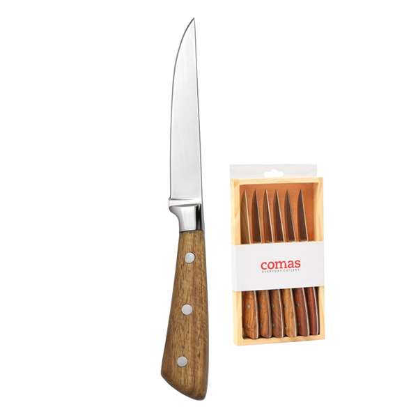 Image de ÉCRIN BOIS 6 COUTEAUX MONTBLANC LONG.230MM