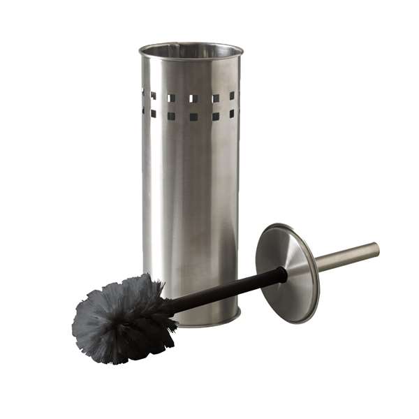 Image de PORTE BALAYETTE WC À POSER INOX BROSSÉ CHROME