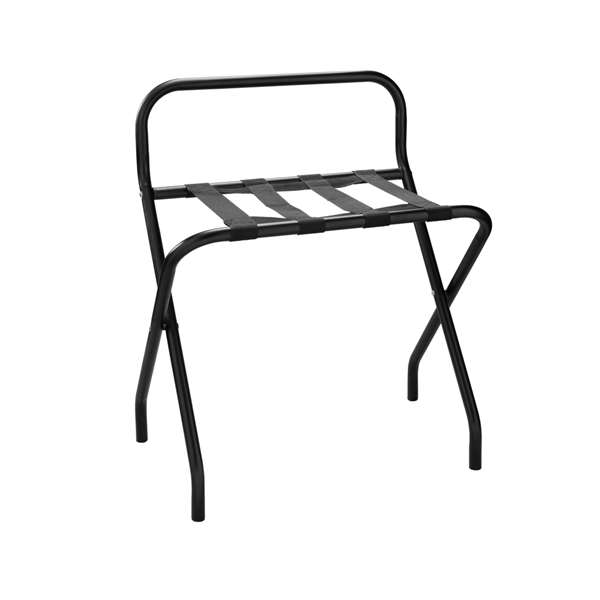 Image de RACK A BAGAGE DOSSERET MÉTAL NOIR MAT