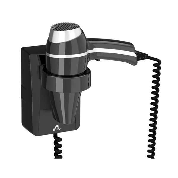 Image de SÈCHE-CHEVEUX CLIPPER NOIR 1400 W + SUPPORT BASE