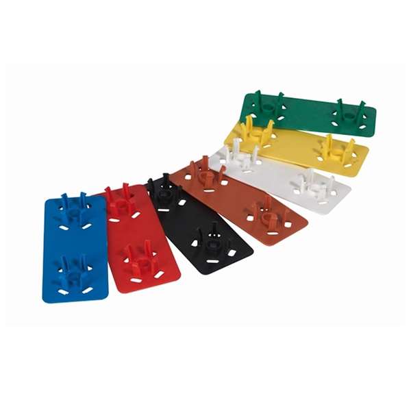 Image de LOT DE 10 CLIPS D'IDENTIFICATION POUR RACK ROUGE