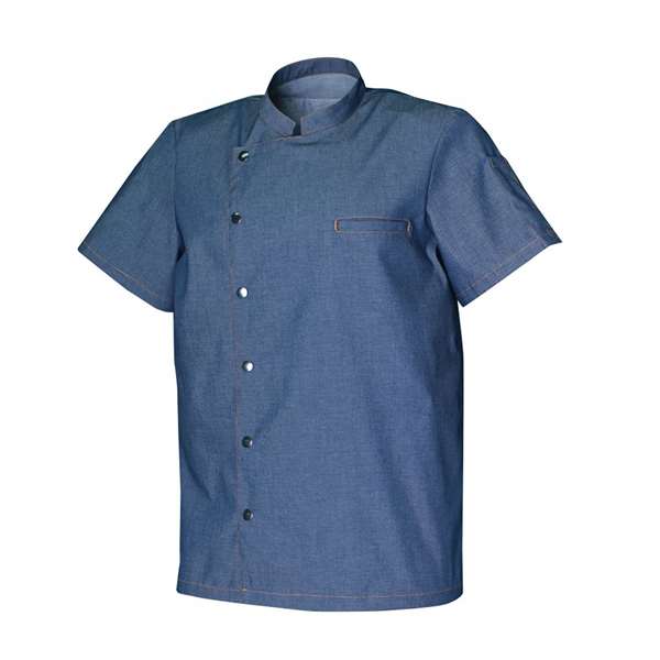 Image de VESTE DE CUISINE SCOTT MC DENIM POLY/COT STRECH T4