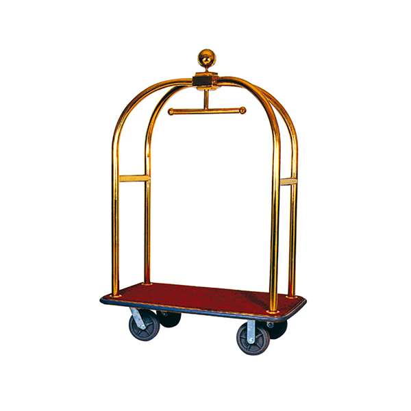 Image de PORTE-VALISES AVEC COUPOLE INOX DORE (FTS112X61X190.7CM)