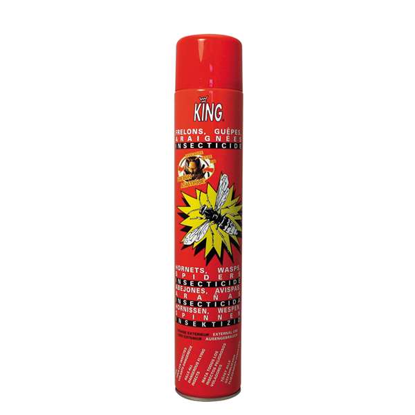 Image de BOMBE INSECTICIDE ANTI-FRELONS GUEPES SURPUISSANT KING 750ML