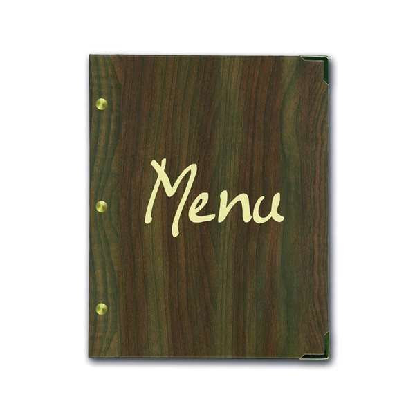Image de PORTE MENU AUTHENTIC FAUX BOIS FONCE-24,5x31,5-BEQUET
