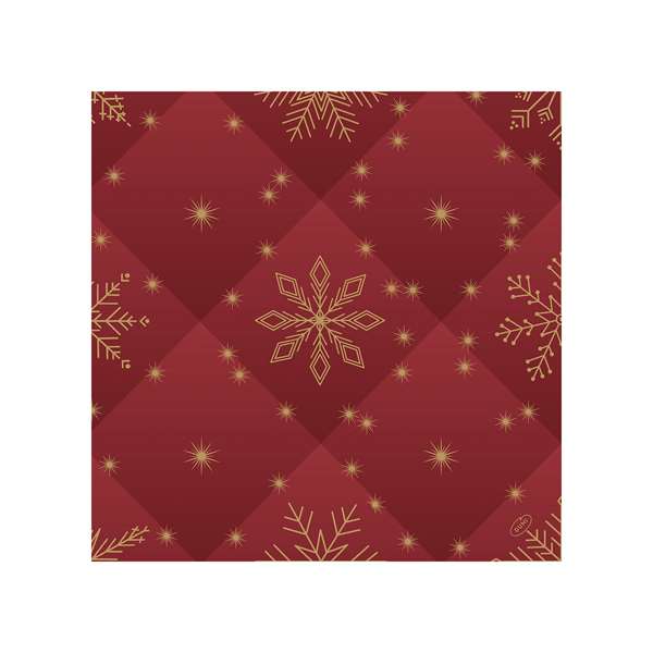 Image de SERVIETTE BIO-DUNISOFT RHOMBUS BORDEAUX 40X40CM X360