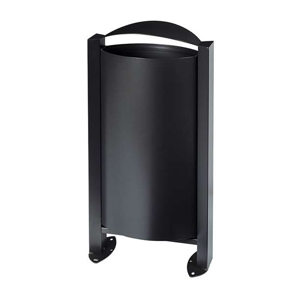 Image de CORBEILLE SUR PIED ARKEA 60L SANS CENDRIER - GRIS MANGANESE