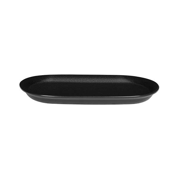 Image de ASSIETTE A STEAK NOIR MAT (FTS330X220MM)