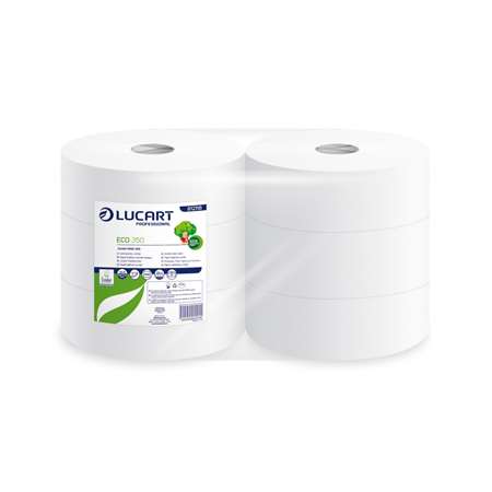 PAPIER HYGIENIQUE BLANC JUMBO ECO 350MX6RLX