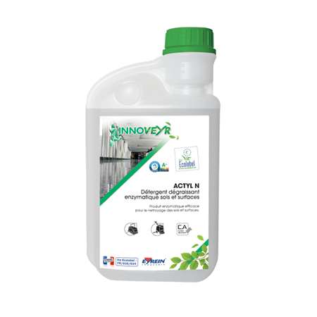 ACTYL N DETERGENT DEGRAISSANT ENZYMATIQUE SOLS&SURFACES 1L