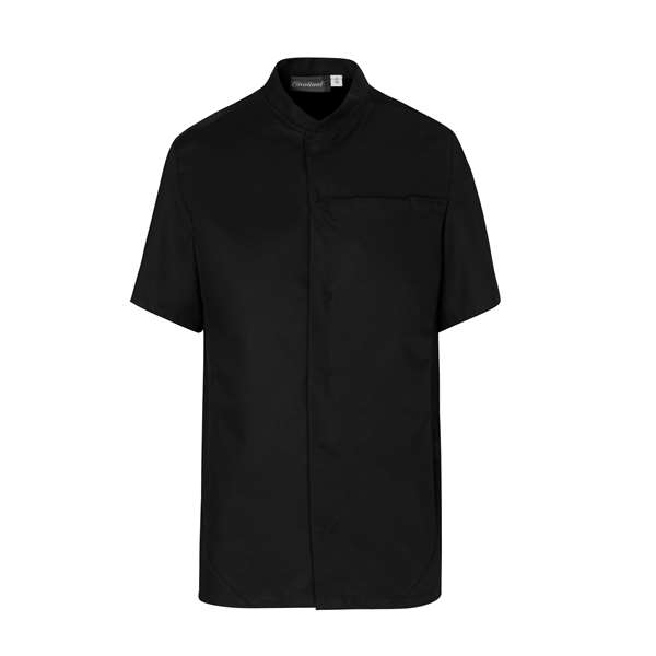 Image de VESTE DE CUISINE SIERRA MANCHES COURTE NOIRE T.6