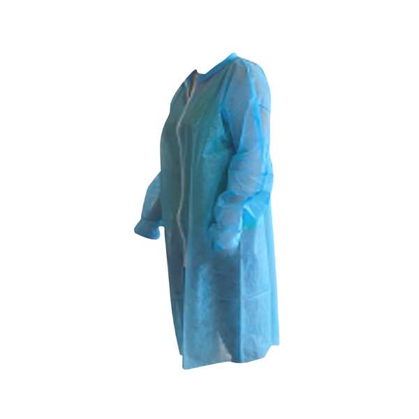 Image de BLOUSE MEDICALE A GLISSIERE PLP NON TISSE BLEU 30G TXXL X50