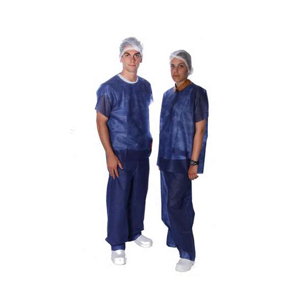 Image de PANTALON ET TUNIQUE PLP NON TISSE BLEU MARINE TXS/S X50