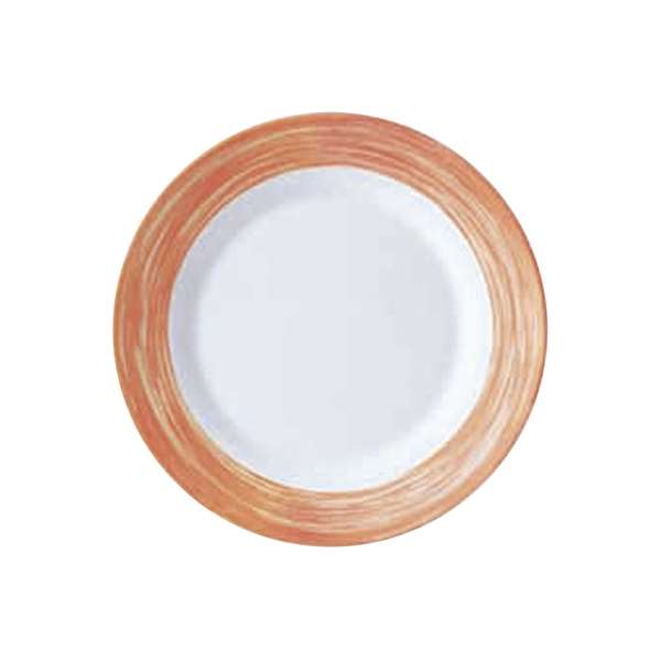 Image de ASSIETTE PLATE BRUSH ORANGE DIAM.155MM