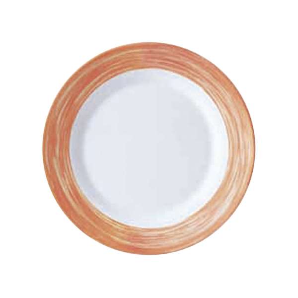 Image de ASSIETTE PLATE BRUSH ORANGE DIAM.195MM