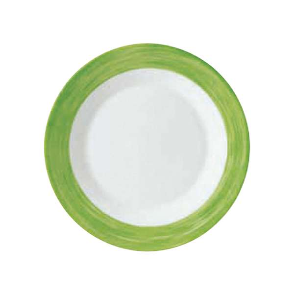 Image de ASSIETTE PLATE BRUSH VERT DIAM.195MM