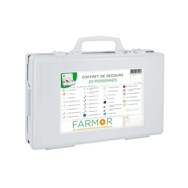 Image de COFFRET DE SECOURS ‘MULTIRISQUES' 20 PERSONNES