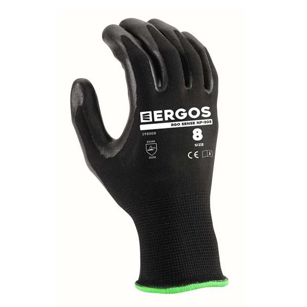 Image de GANT NYLON ENDUIT NITRILE NOIR T6