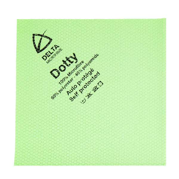 Image de LAVETTE NON TISSEE MICROFIBRE DOTTY VERTE (FTS40X40CM) X5