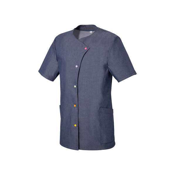 Image de JUSTINE MANCHE COURTE POLY65%-COT35% DENIM T6