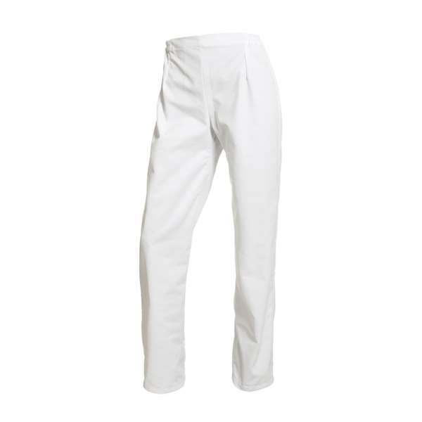 Image de PANTALON FEMME VICTOR BLANC 100% COTON T0