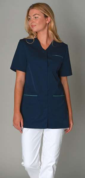 Image de TUNIQUE AURORE MANCHES COURTES MARINE T.0