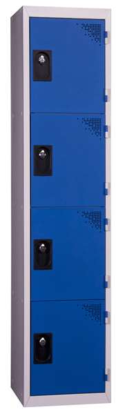 Image de COLONNE INITIALE DE 4 CASES PORTES BLEUES