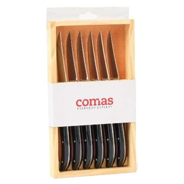 Image de ÉCRIN 6 COUTEAUX K2 NOIR LONG.225MM