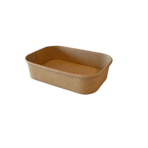 Image de SALADIER CARTON BRUN RECTANGULAIRE (FTS173X121X41MM)500MLX50