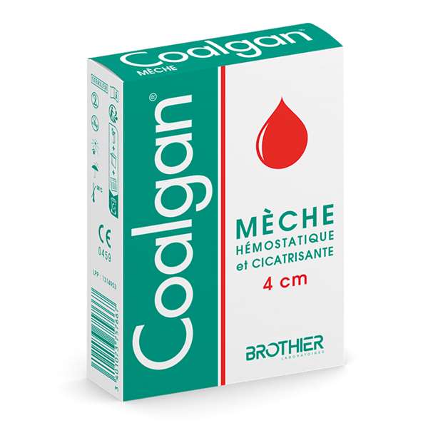 Image de BOITE DE 5 MECHES HEMOSTATIQUES STERILES COALGAN