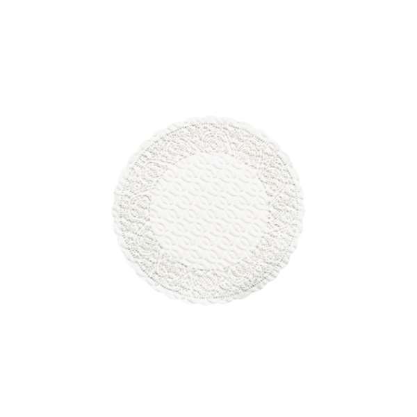 Image de DESSOUS DE VERRE AIRLAID ROND BLANC DENTELLE DIAM.9CM X3000