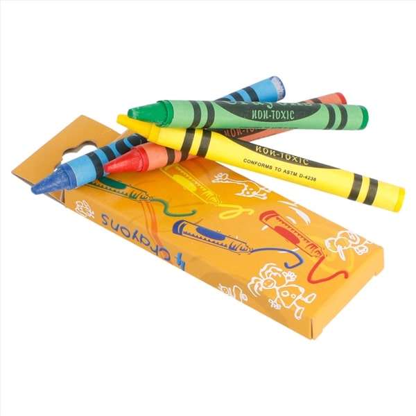 Image de BOITE DE 4 CRAYONS DE COULEURS CIRE X48