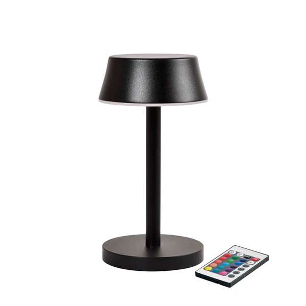 Image de LAMPE LED SANS FIL 120X200MM CORDLESS NOUR MIDI NOIR X6