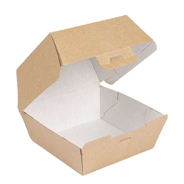 Image de BOITE HAMBURGER CARTON BRUN THE PACK (FTS130X125X90MM) X50