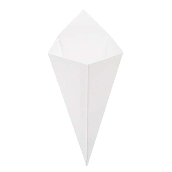 Image de CONE A FRITES CARTON BLANC (FTS128X217MM) 100GRS X1600