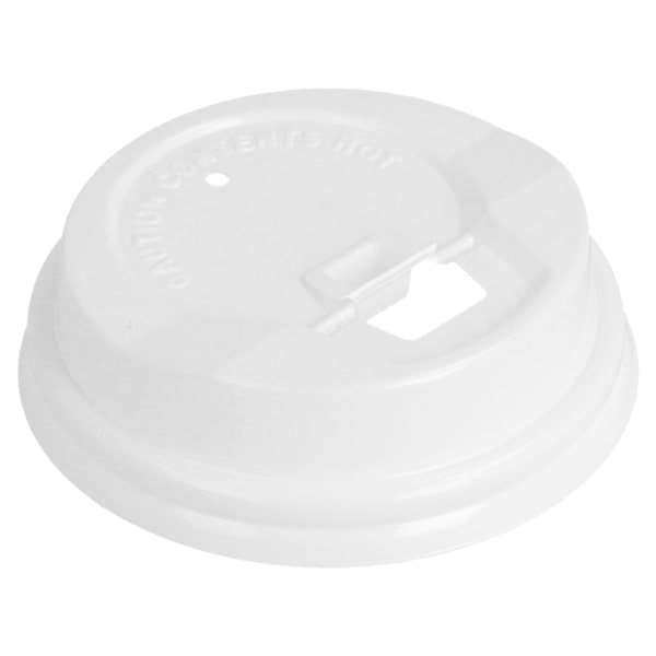 Image de COUVERCLE PS BLANC HAUT POUR GOBELET 12CL X100