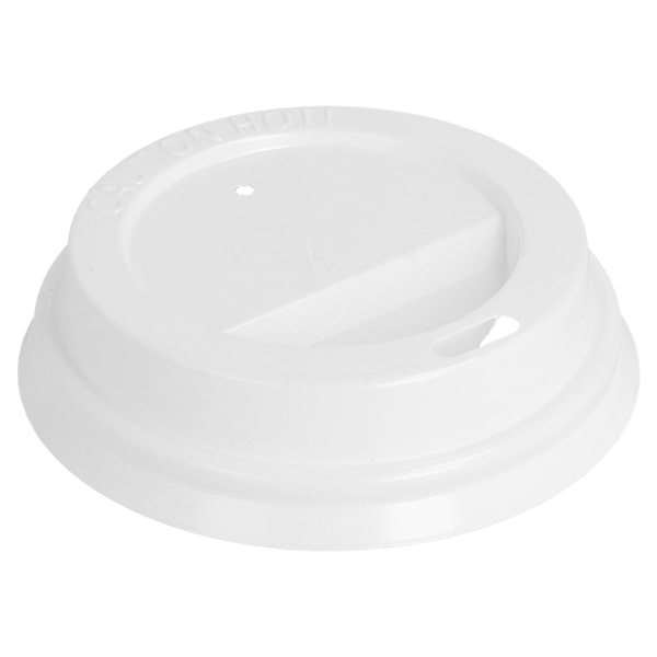 Image de COUVERCLE PS BLANC HAUT POUR GOBELET 18CL X100