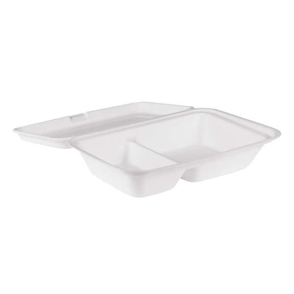 Image de LUNCHBOX COMPOSTABLE 3/2 COMPARTIMENTS (FTS250X173X63MM)X500