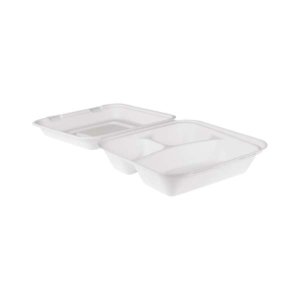 Image de LUNCHBOX COMPOSTABLE 4/3 COMPARTIMENTS (FTS238X233X76MM)X250