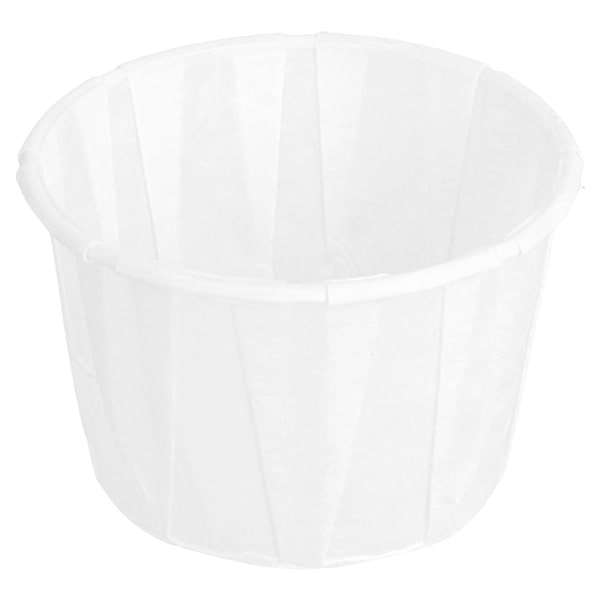 Image de POT A SAUCE PAPIER PLISSE BLANC (DIAM.55 H.35MM) 60ML X250