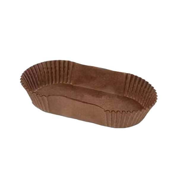 Image de CAISSETTE PLISSEE OVALE T82 BRUNE (FTS72X28X20MM) X1000