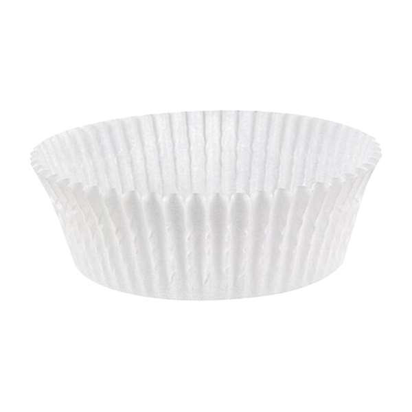 Image de CAISSETTE PLISSEE RONDE T7 BLANC (DIAM.35MM H.22,5MM)X1000