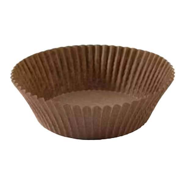 Image de CAISSETTE PLISSEE RONDE T7 BRUNE (DIAM.35MM H.22,5MM)X1000