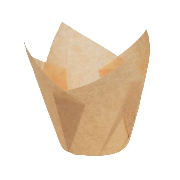 Image de CAISSETTE TULIPCUP PAPIER ECRU (DIAM.50MM H.70MM)130ML X2000